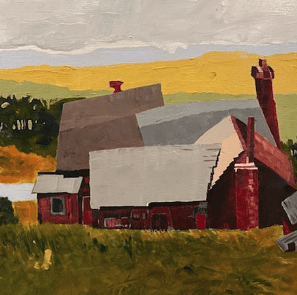 Rembs Layman, "Hockney's Barn"
2022, Acrylic on Canvas
SOLD