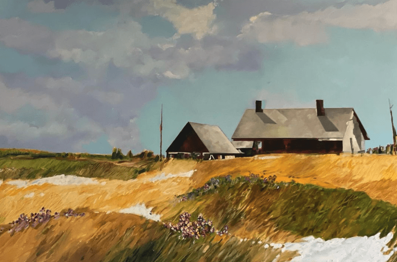 Rembs Layman, "Hockney's Barn"
2022, Acrylic on Canvas
SOLD